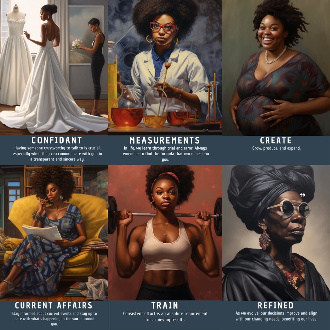 Sister's Keeper Oracle Card Deck | 61 Oracle Messages for Woman | Black People Art Tarot Cards With Meaning | African American Divination