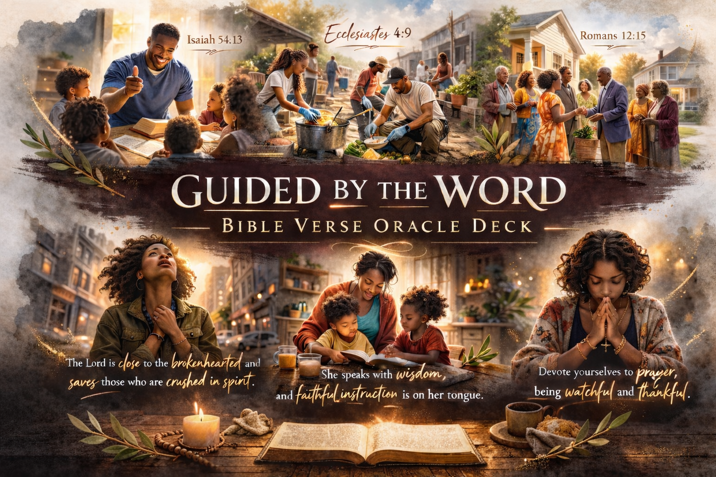 Guided by The Word | Bible Verse Oracle Deck (NIV) for Spiritual Guidance & Devotion