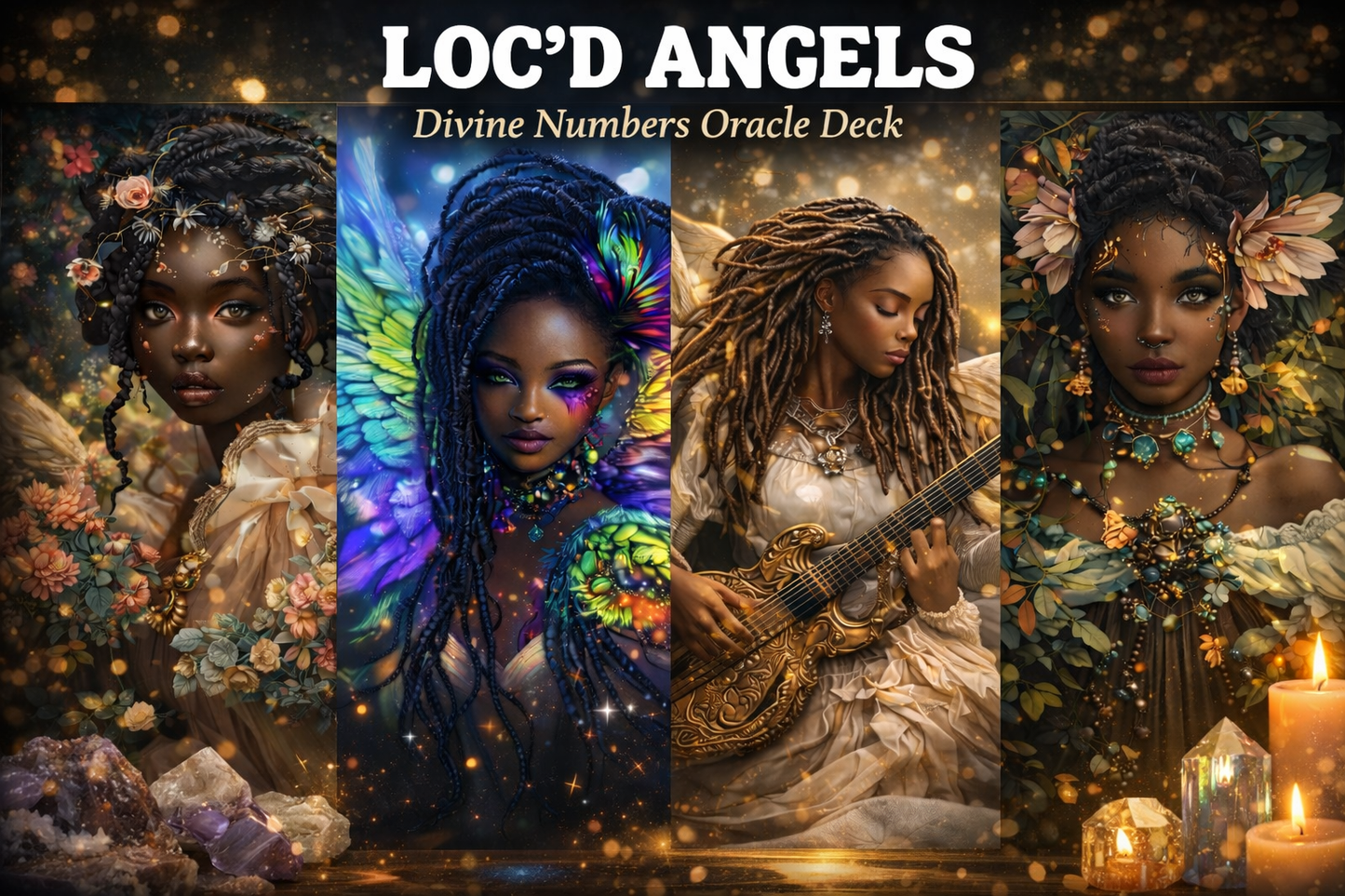 Loc’d Angels Divine Numbers Oracle Deck