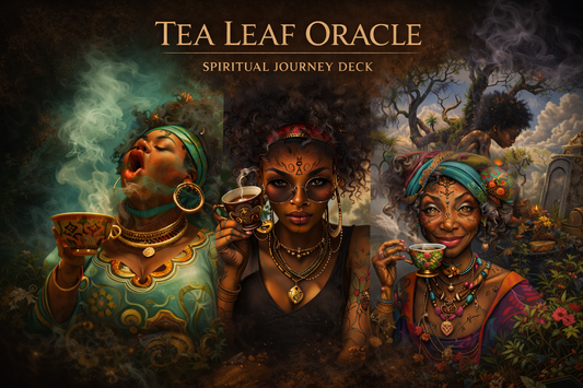 Tea Leaf Intuitive Black Culture Fortune-Telling & Spiritual Guidance Deck