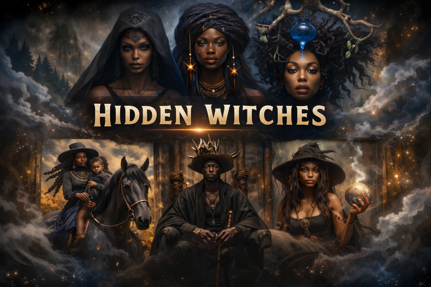 Hidden Witches Major Arcana Tarot Deck | 22 Tarot Size Cards