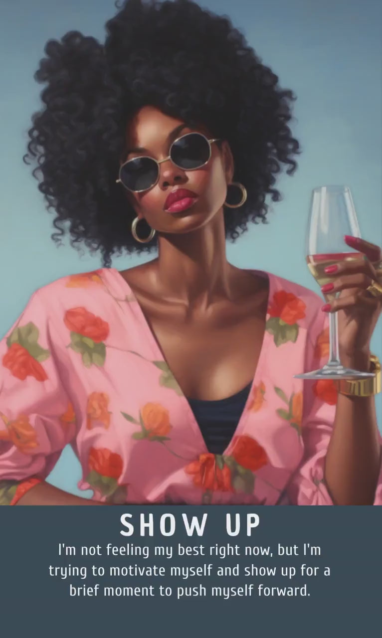 Sister's Keeper Oracle Deck | Self Reflective Messages | Black African American Divination Cards With Meaning