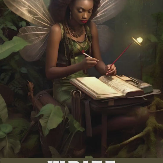 Fairies Oracle Card Deck | 51 Tarot Size Cards Messages |  Black People Art Oracle Cards With Meaning | Divination